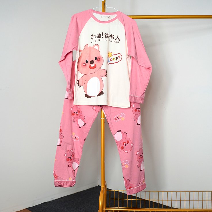 Printed Pink Girls Night suit
