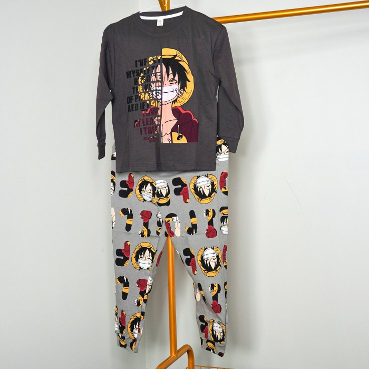 Black and Grey Boys Night Suit