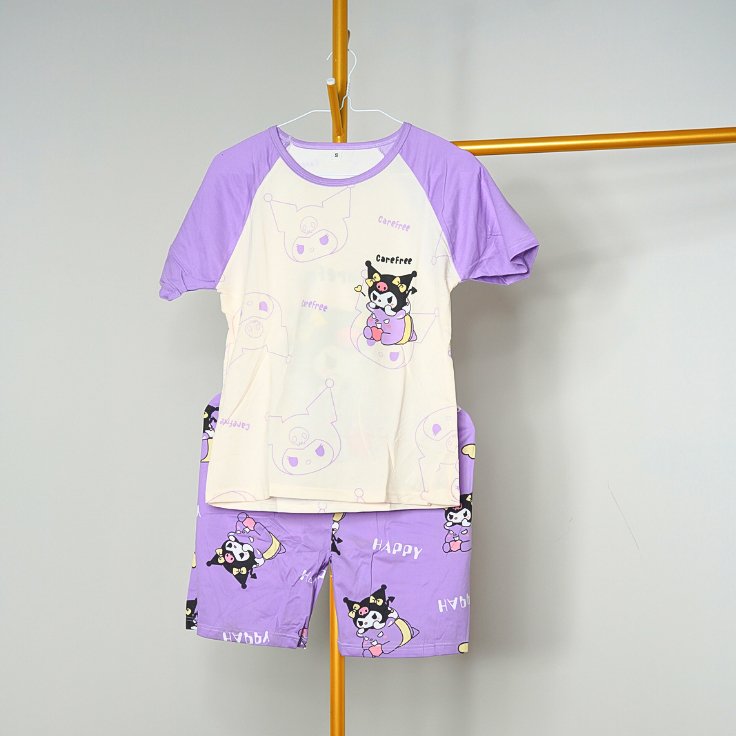 Carefree Girl Shorts Night Suit Set