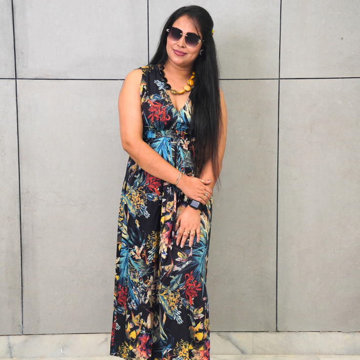 Home tropical vibes maxi dress